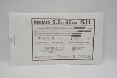 NeoMed FTM5.0S-EO Radiopaque Enteral Feeding Tube 5.0Fr. x 60cm, 0.5mL(x)